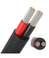 5m Kabel rød/sort, sort rund - 2x0,35mm², 12V-24V, til LED strip