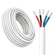 100m RGBW kabel, hvid rund - 5x0,35mm², 12V-24V til LED strip