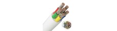 10m RGB+CCT kabel, hvid rund - 6x0,35mm², 12V-24V til LED strip