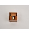 6W Dæmpbar CUBIC PRO væglampe - IP65, Corten, sløjfbar, justerbar, firkantet, op/ned, inde / ude, inkl. lyskilde