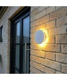 Dome 18W rund LED væglampe - IP65, CCT, hvid