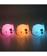 MOCHI Axolotl natlampe i blød silikone - genopladelig, farveskift + varm hvid