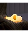 MOCHI Hundehvalp natlampe i blød silikone - genopladelig, varm/neutral hvid
