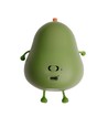 MOCHI Avocado natlampe i blød silikone/hård plast - genopladelig, touch dæmpbar