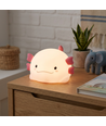 MOCHI Axolotl natlampe i blød silikone - genopladelig, farveskift + varm hvid