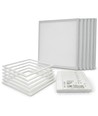 6 stk. Troldtekt panel + ramme - 60x60, dæmpbar driver