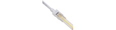 Vandtæt startstik til LED strip - 8mm, enkeltfarvet, IP68, 5V-24V, til SMD og COB