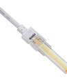 Vandtæt startstik til LED strip - 8mm, enkeltfarvet, IP68, 5V-24V, til SMD og COB