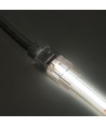 Vandtæt startstik til LED strip - 8mm, enkeltfarvet, IP68, 5V-24V, til SMD og COB