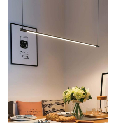 86cm dæmpbar spisebordslampe - Hvid, 11W LED, inkl. wireophæng