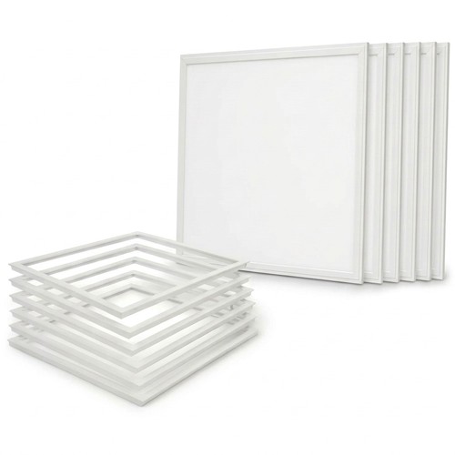 6x 60x60 Troldtekt panel + ramme med fjedre - Komplet sæt, 36W
