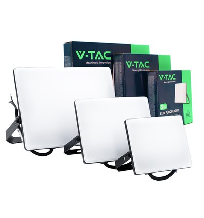 3 stk. CCT projektør sæt - 30,50,100W, 3 lyskulører, matteret front, arbejdslampe, udendørs