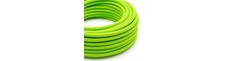 5m Stofledning 2x0.75 mm², tekstil - 230V, Lysegrøn