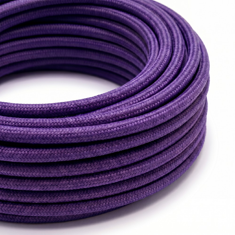 5m Stofledning 2x0.75 mm², tekstil - 230V, Lilla billede