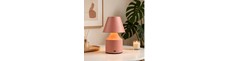 Opladelig LED bordlampe - Rosa, touch dæmpbar, 3i1, IP20 indendørs