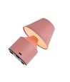 Opladelig LED bordlampe - Rosa, touch dæmpbar, 3i1, IP20 indendørs