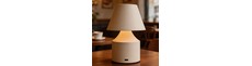 Opladelig LED bordlampe - Creme, touch dæmpbar, 3i1, IP20 indendørs