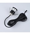 Sauna downlight sort - 24V DC, RA93, 1,1W, 3m ledning, Hul: Ø3 cm, Mål: Ø3,5 cm