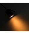 Sauna downlight sort - 24V DC, RA93, 1,1W, 3m ledning, Hul: Ø3 cm, Mål: Ø3,5 cm
