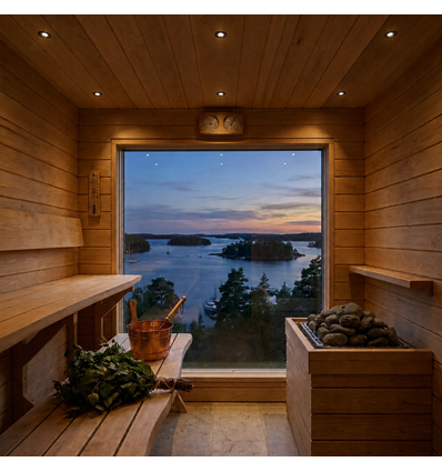 Sauna downlight sort - 24V DC, RA93, 1,1W, 3m ledning, Hul: Ø3 cm, Mål: Ø3,5 cm