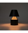 Opladelig LED bordlampe - Sort, touch dæmpbar, 3i1, IP20 indendørs