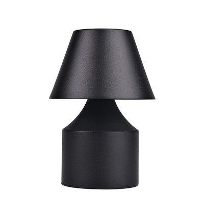 Opladelig LED bordlampe - Sort, touch dæmpbar, 3i1, IP20 indendørs