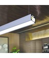 1m aluprofil LINEA20 EE7F/TY - Anodiseret, påbygning, LED skinne