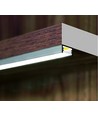 1m aluprofil SLIM8 AC2/Z - Sort anodiseret, påbygning, LED skinne