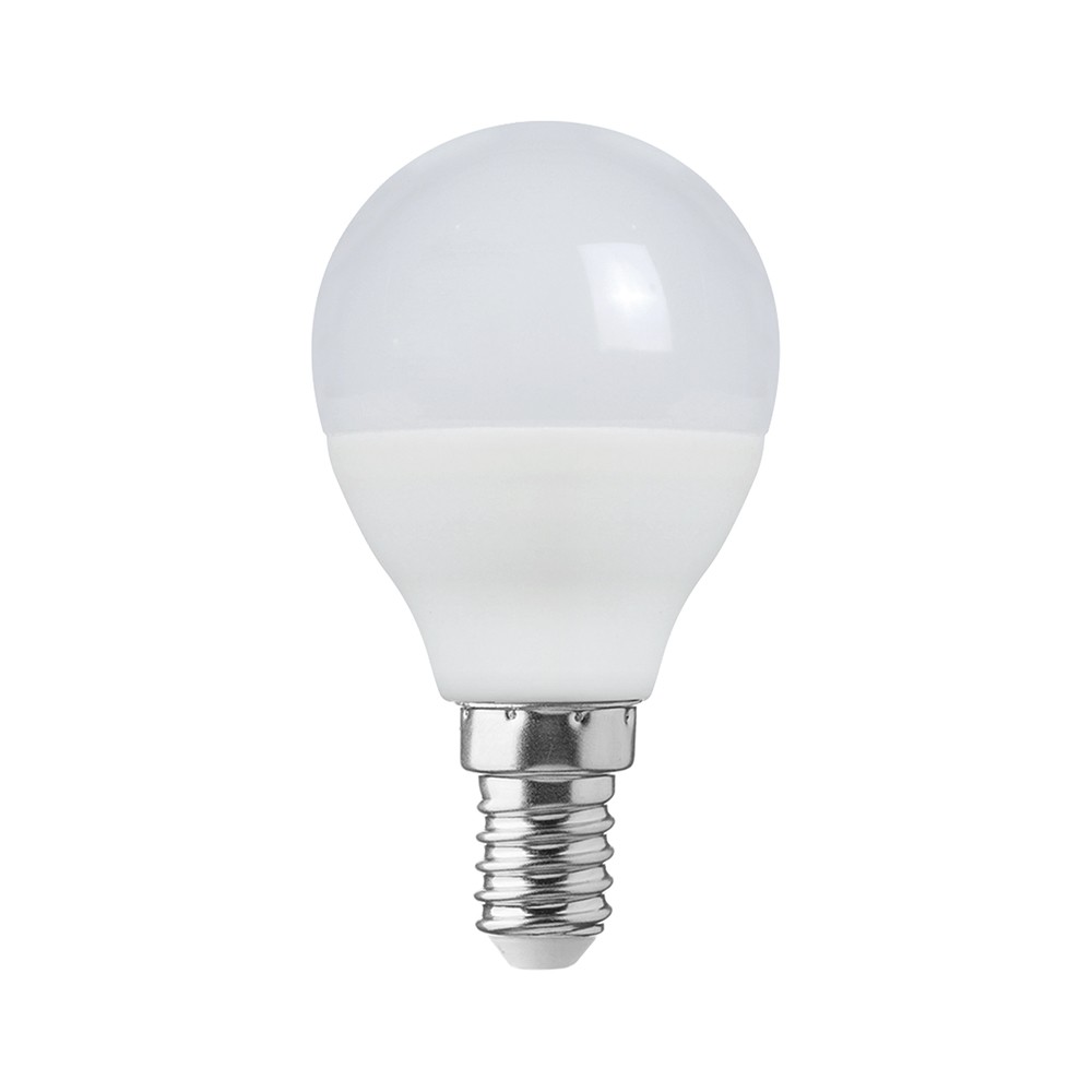E14 6,5W LED kronepære - P45, 6500K, kold hvid, plast - Kulør : Kold
