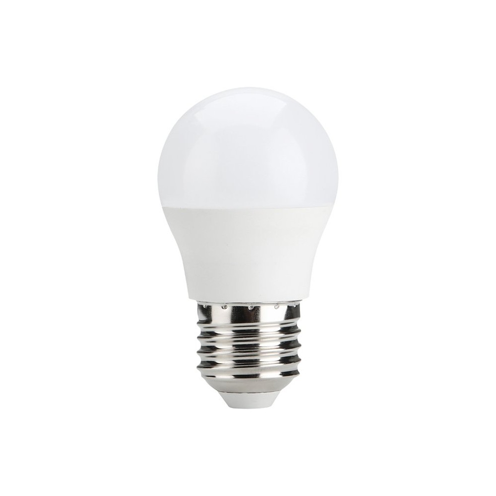E27 5W dæmpbar LED kronepære - G45, 470lm, opal glas, 2700K - Dæmpbar : Dæmpbar, Kulør : Varm
