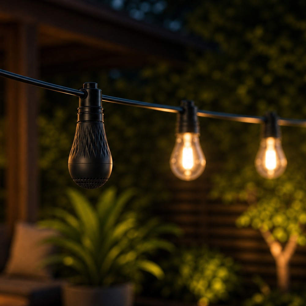 Garland Bluetooth højttaler - Sort, til 230V, tilbehør til lyskæder