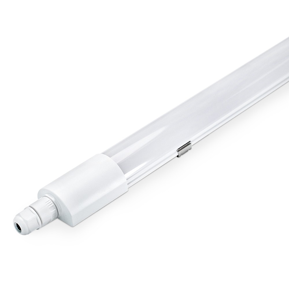 120cm slim RA93 armatur gennemfortrådet - 36W, 120lm/W, IP65 - Dæmpbar : Ikke dæmpbar, Kulør : Neutral