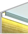 1m aluprofil SMART10 AC2/Z - Ubehandlet aluminium, påbygning, LED skinne