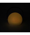 Opladelig RGB LED bordlampe Ø13cm - Hvid, inkl. fjernbetjening, IP54 udendørs