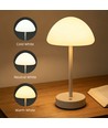 Opladelig LED bordlampe Inde/ude - Hvid, touch dæmpbar, 3i1, IP20 indendørs