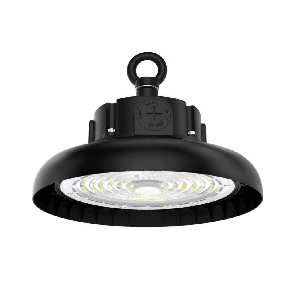100W LED high bay 180lm/w - Justerbar watt, IP65, Lifud driver, 0-10V dæmpbar, 5 års garanti - Kulør : Dagslys, Spredning : 120 °