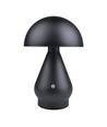 Opladelig LED bordlampe - Sort, Ø15cm, 22cm høj, touch dæmpbar, 3i1, IP20 indendørs