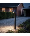 Sort havelampe - 8W, 80 cm, IP65 udendørs, inkl. lyskilde