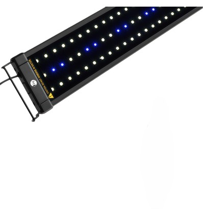 30-50 cm akvarie armatur - 6W LED, hvid/blå, justerbar