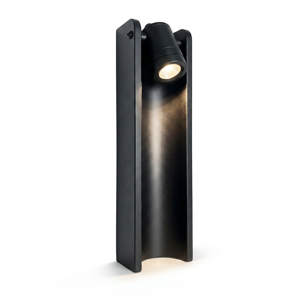 Sort justerbar havelampe - 7,5W, 40 cm, IP65 udendørs, inkl. lyskilde - Kulør : Varm billede