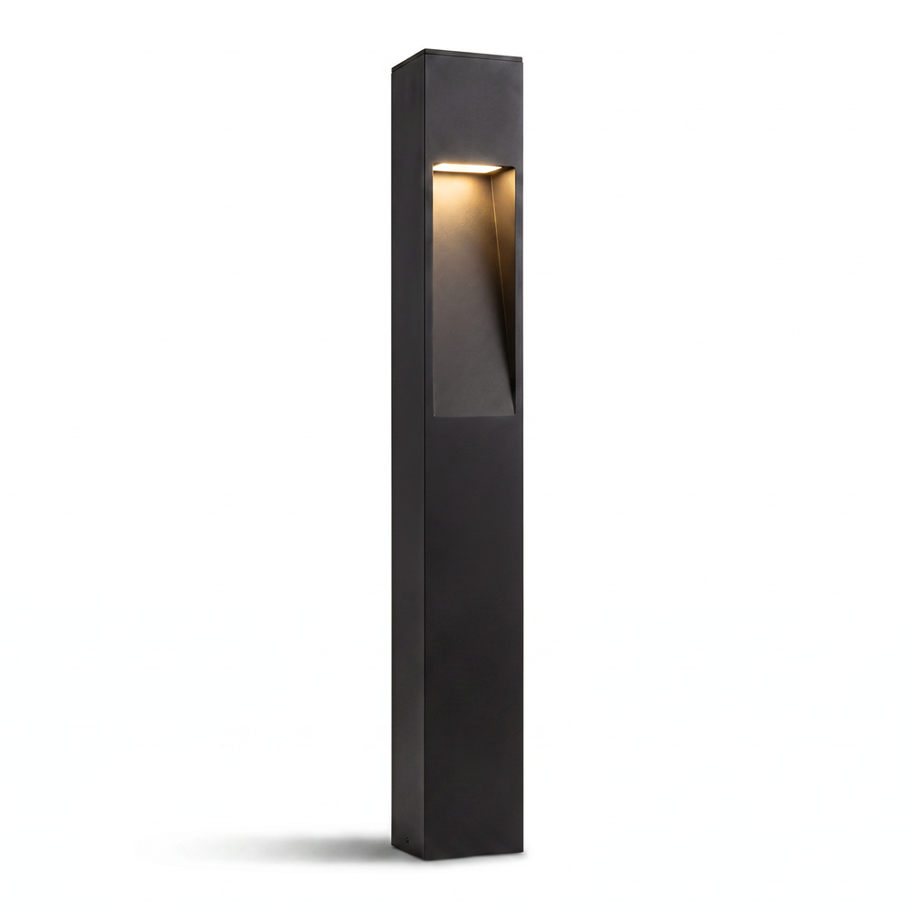 Sort havelampe - 13W, 100 cm, IP65 udendørs, inkl. lyskilde - Kulør : Varm billede