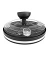 60W LED loftslampe med ventilator - CCT, sort, inkl. fjernbetjening