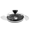 60W LED loftslampe med ventilator - CCT, sort, inkl. fjernbetjening