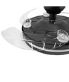 60W LED loftslampe med ventilator - CCT, sort, inkl. fjernbetjening