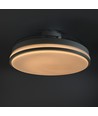 60W LED loftslampe med ventilator - CCT, sort, inkl. fjernbetjening
