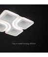 70W LED loftslampe dæmpbar - CCT 3-i-1, hvid, inkl. fjernbetjening, dekorativ loftlampe