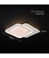 V-Tac 60W LED loftslampe - CCT 3-i-1, dæmpbar, hvid, inkl. fjernbetjening