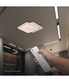 V-Tac 60W LED loftslampe - CCT 3-i-1, dæmpbar, hvid, inkl. fjernbetjening