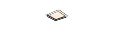 60W LED design loftslampe - CCT 3-i-1, dæmpbar med fjernbetjening, hvid/sort kant