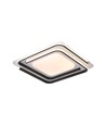 60W LED design loftslampe - CCT 3-i-1, dæmpbar med fjernbetjening, hvid/sort kant